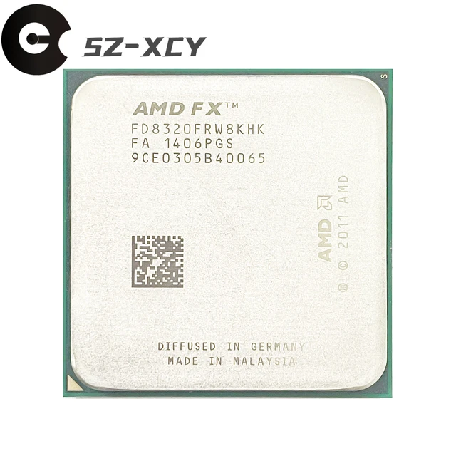 Amd-プロセッサfx8320 fx 8320、3.5 ghz、8コア、cpu、socket am3