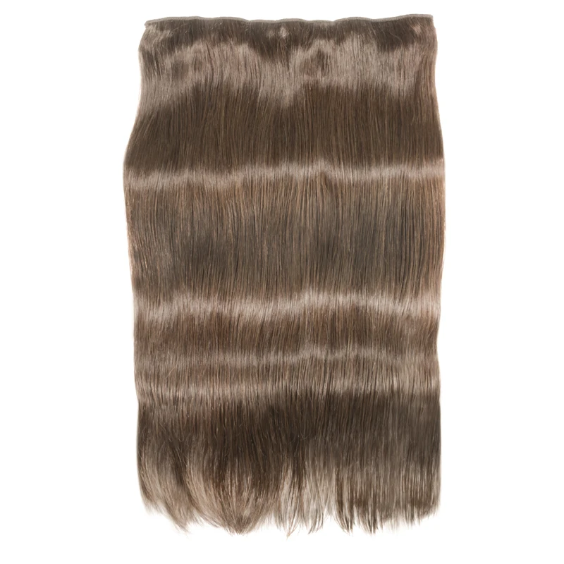 Straight Clip in One Piece Human Hair Extension 10 inches with 5 Clips Brazilian Human Remy Hair Natural Extensions
