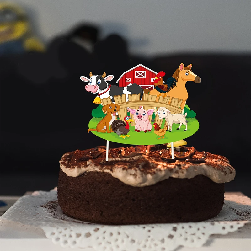 36 Bauernhof Huhn Cupcake-Topper – Dekoration Für Kindergeburtstag, Babyparty & Bauernhofthema