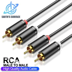 Premium HIFI Stereo RCA Audio Cable for Home Theater and Amplifiers (2RCA tO 2RCA)