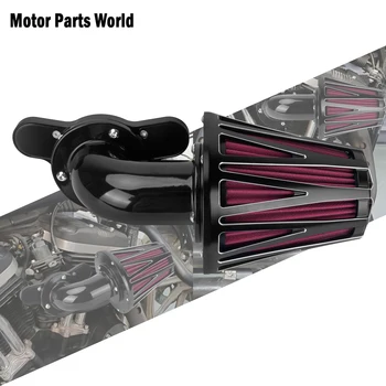 Filtro Aria Rosso CNC per Moto Harley Touring Electra Street Road Glide Softail Sportster Dyna XL Breakout