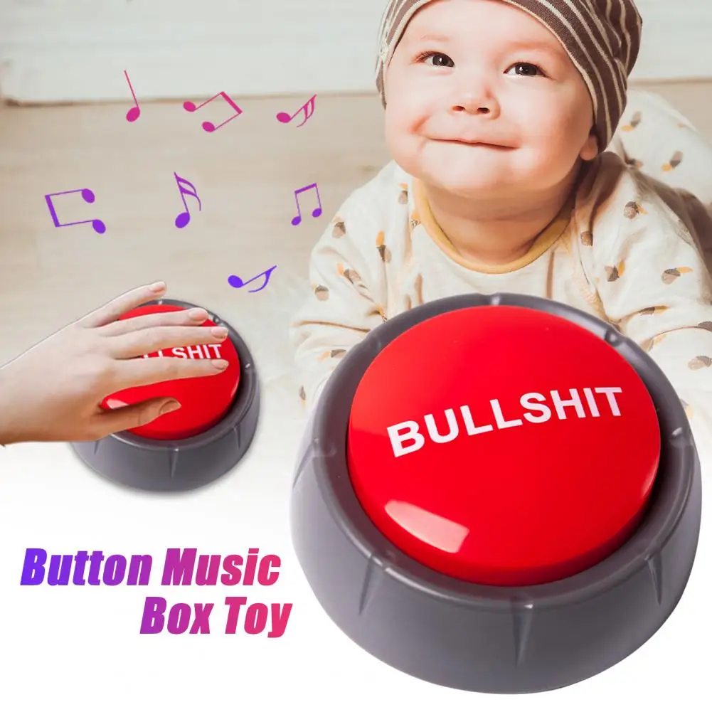 

1Pc Button Toy Smooth Surface Stress Relief Odorless Loudspeaker Button Toy For Kids