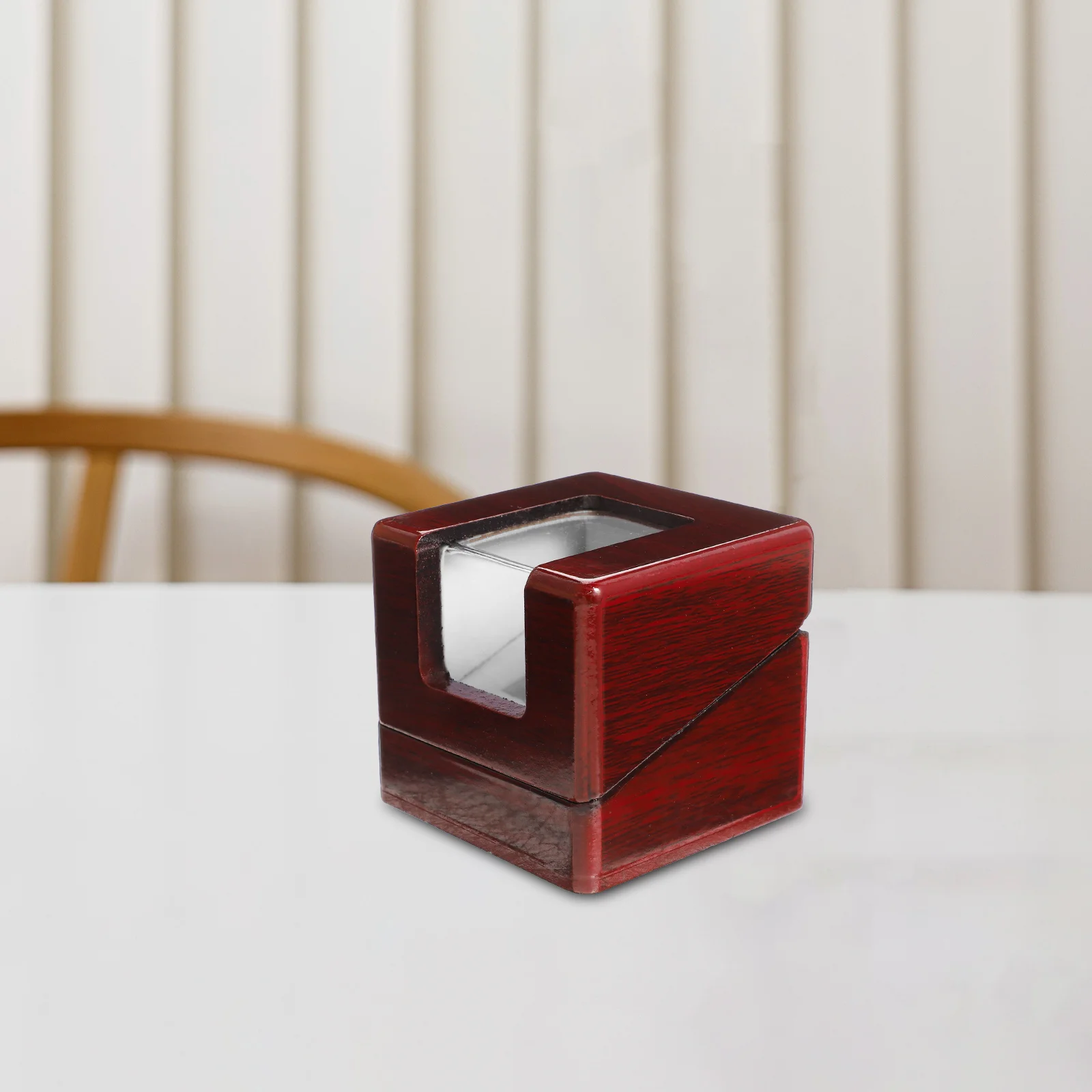 Transparent LShape Ring Case Jewelry Box For Portable Storage Boxes Decorative Household Bracelets Earrings Creative Wood Bins 4