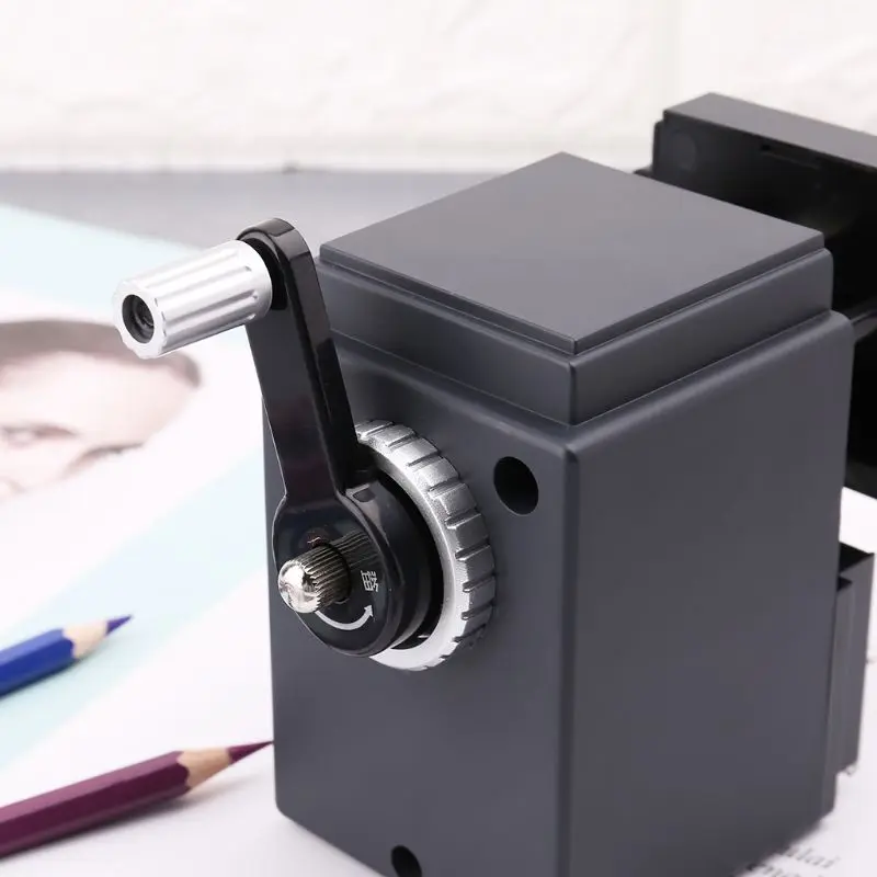 Retro Vintage Camera Style Pencil Sharpener Mechanical Manual Hand Cranking Stat