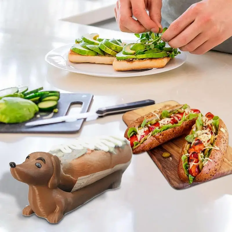 Hot Dog Dachshund Tray Funny Dachshundsnack Dinner Tray Creative Dachshund Decoration Plate Dachshund Holder Home 6