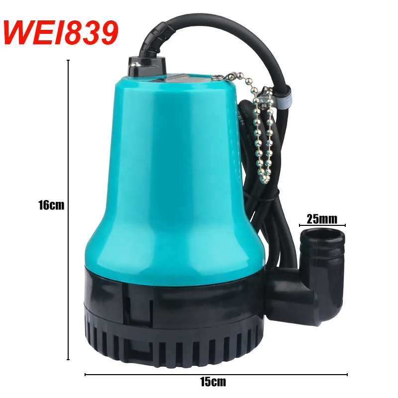 

50W 4500L/H 5m DC 12V/24V Solar Water Pump Brushless Motor Circulation Submersible Pump Irrigation Fountain Fish Pond WEI839