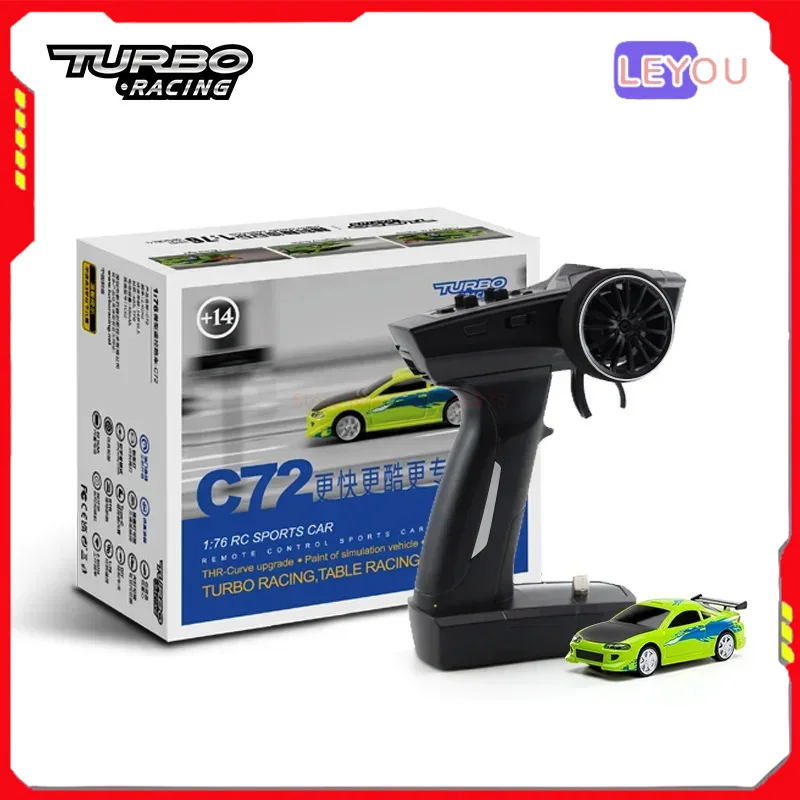 

Turbo Racing 1:76 Mini Remote-controlled Car Electric Sports Car C71 C72 Rtr Mini Desktop Parent-child Toy Diy Detachable