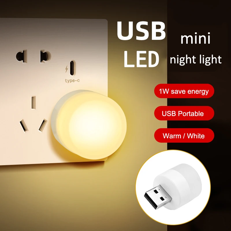 Mini USB Plug-in LED Nacht Lampe Computer Handy Ladegerät Bank PC USB  Tragbare Buch Licht LED Lesen licht USB Powered Birne