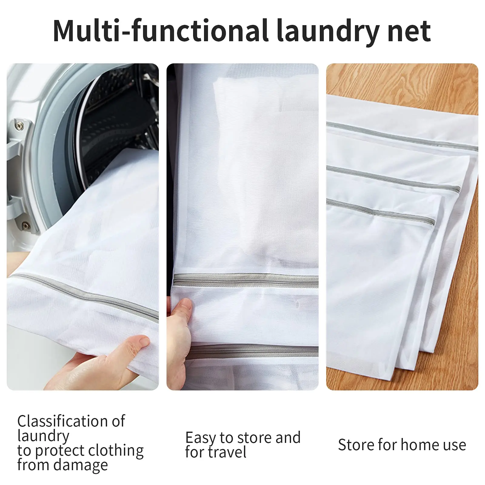 Mesh Laundry bags  Durable Lingerie Delicates Bag for Washing Machine for Socks, Bra, Mask,Underwear Organizer Storage Bags 4