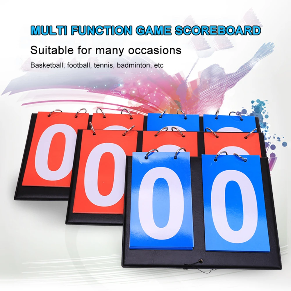 2/3/4 Digit Scoreboard Multifunctional Turn Points Board Tabletop Sports Scoreboard Football Volleyball Basketball Badminton