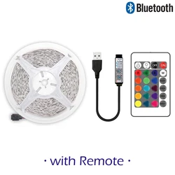 RGB LED Strip Light with Bluetooth App Control - Flexible and Customizable Lighting Solution - 4M Full Set (With remote)