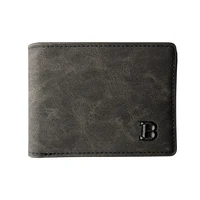 2022 New Fashion PU Leather Men's Wallet With Coin Bag Zipper Small Money Purses Dollar Slim Purse New Design Money Wallet 1