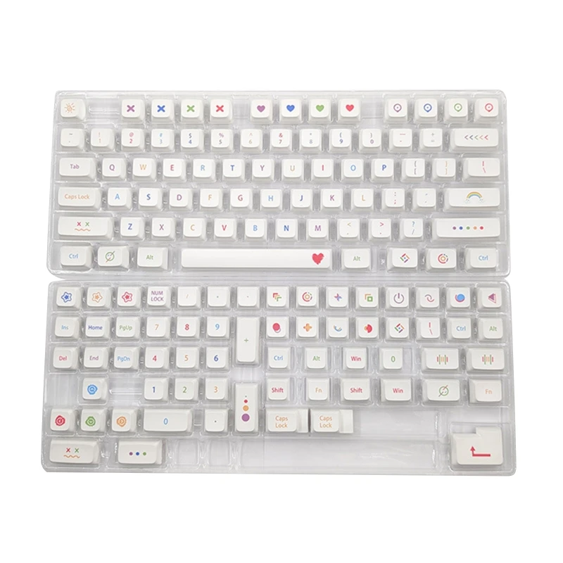 

137 Keys Keycap PBT XDA Crayon Theme Dye-sub Personalized Mechanical Keycaps For 61/63/64/68/75/84/87/98/104/108 Key