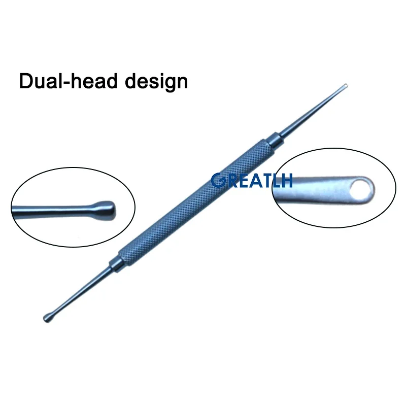 GREATLH Titanium Alloy/stainless Steel Scleral Depressor Eyelid Surgical Tool Ophthalmic Instrument