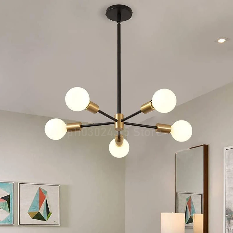 ثريا سبوتنيك ذهبي أسود ليد