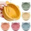 BPA Free Baby Silicone Feeding Bowl Cartoon Dishes For Kids Suction cup Anti-Drop Non-Slip Dinnerware Autonomous eating training 1