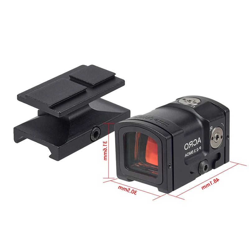 P-2 Tactical Red Dot Sights Optic Reflex Hunting Sight Holographic Rifle Scope Glock Sight Fully Enclosed Collimator 20mm Rail red dot sight rifle scope holographic collimator