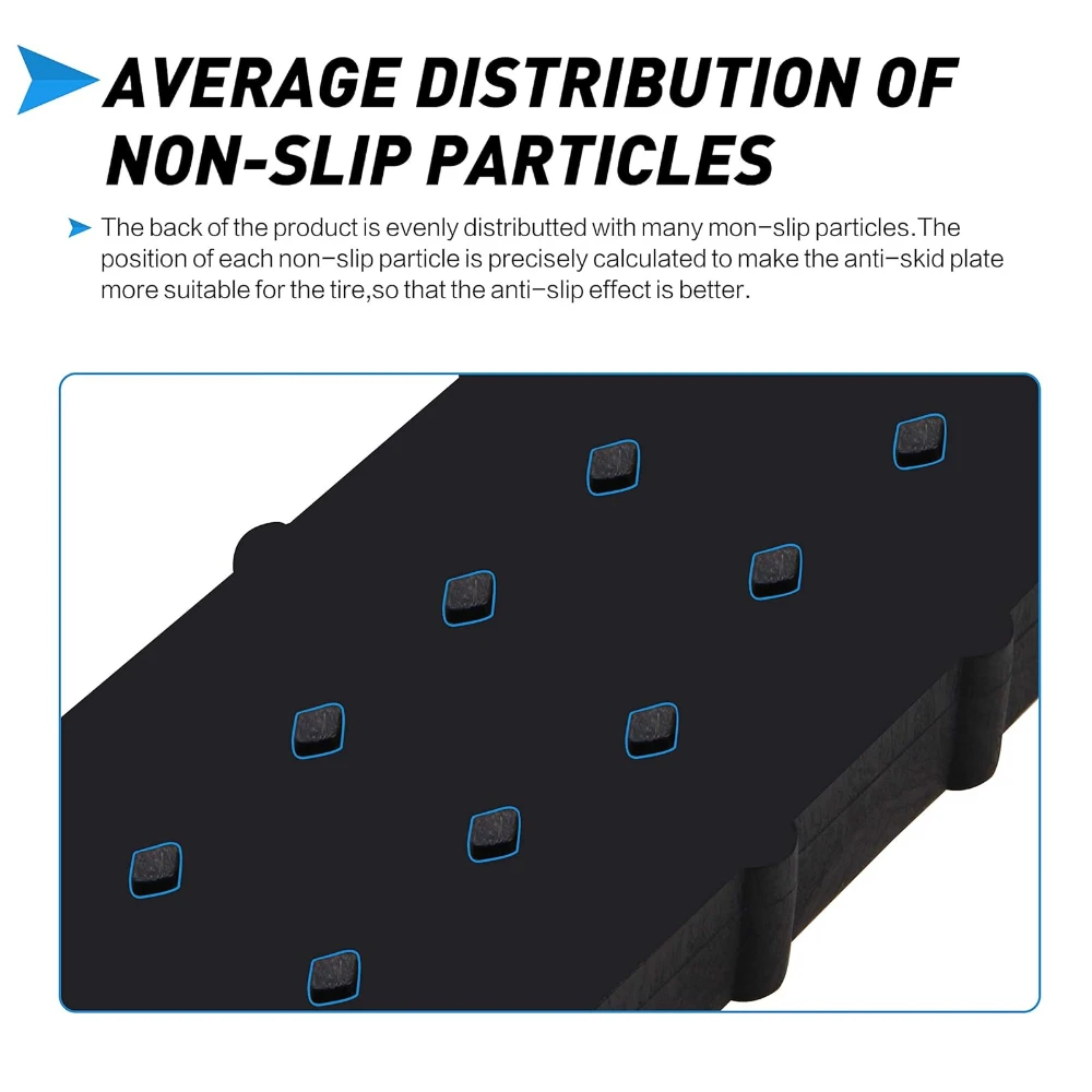Anti-Skid Tire Chain Emergency Anti-Skid Tire Blocks High Strength Snow Chains Mud Sand Traction Device Winter Driving