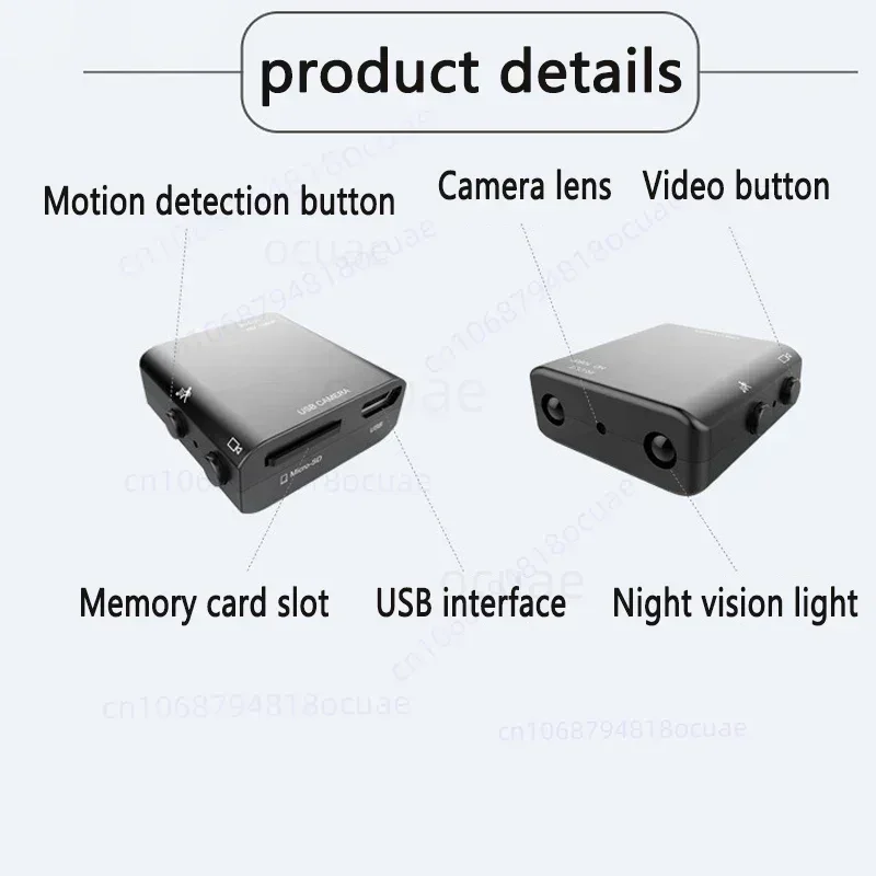 1080P HD DV Smallest Mini Camera IR-CUT Night Vision Micro Camcorder Motion Dete