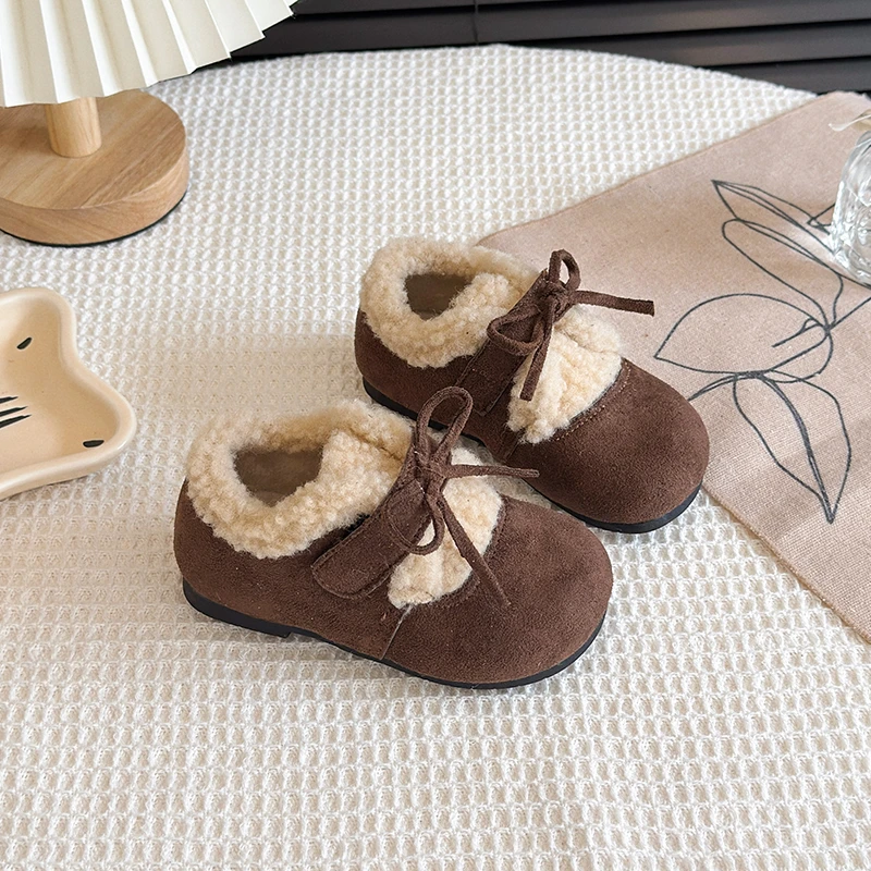 Girls Winter Snow Shoes Casual Soft Bottom Anti Slip