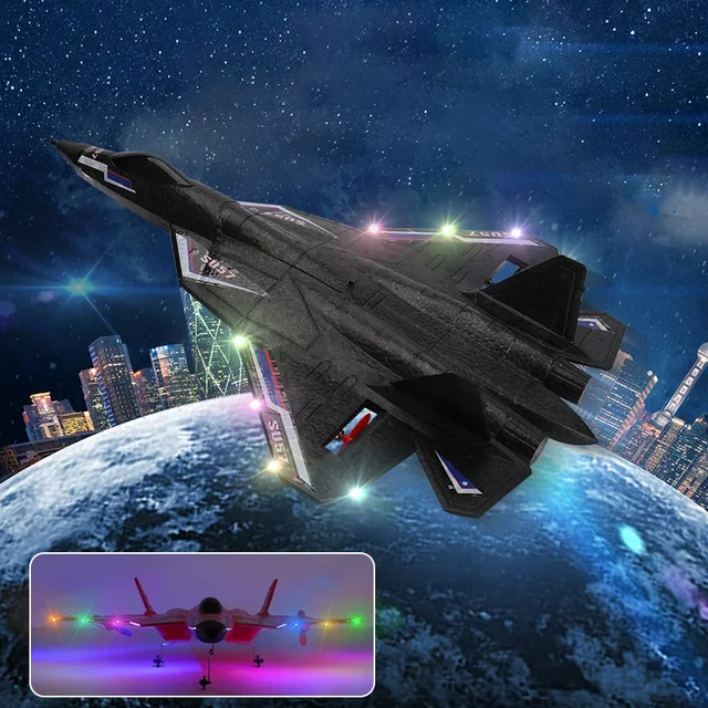 RC Plane SU57 Radio Control Airplane Light Fixed Wing Hand Throwing Su30 Foam Electric Remote Control Plane Toys for Children 6