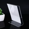 9Pcs Acrylic Price Tags L Shaped Display Stands Slanted Sign Holders High End Plastic Menu Name Card Practical 1