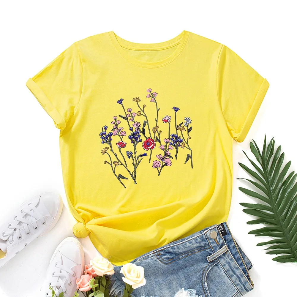 JFUNCY Oversized Women's T-shirt Graphic T Shirt Women Short Sleeve Tee Top Summer Cotton Female Tshirt Harajuku Woman Clothing