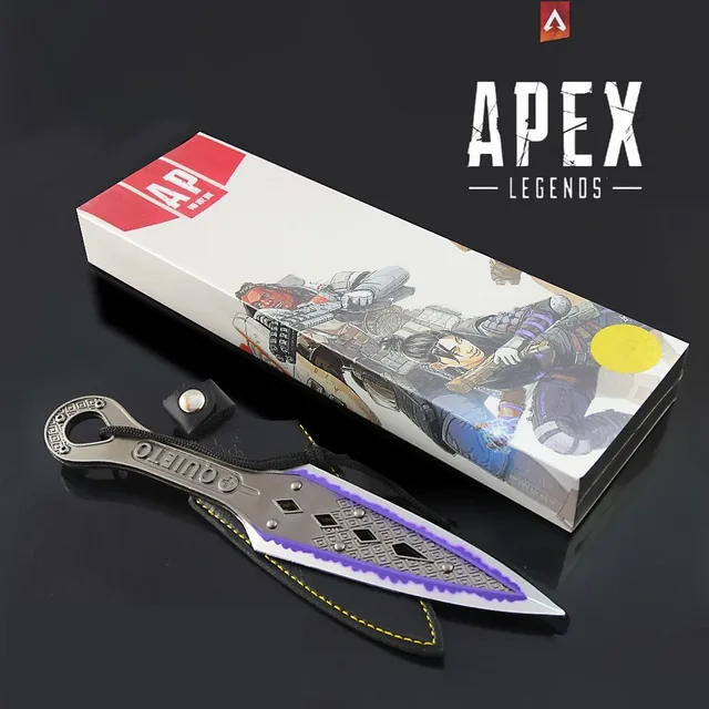 AP Game Peripheral Wraith Heirloom Metal Kunai Knife Decoration Heirloom Game Replica Weapon Keychain Swords Katana Children Toy 1