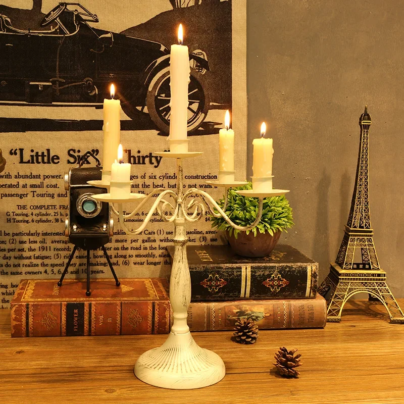 Vintage Candelabra Candle Holder for New Year and Home Decoration classic candelabra candle stand