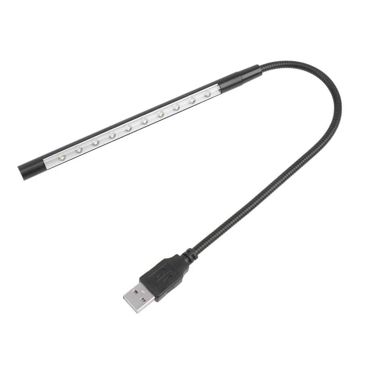 노트북 USB 라이트 키보드 램프 블랙 조절 가능한 유연한 금속 눈 보호 노트북 게임용 USB 라이트 야간용