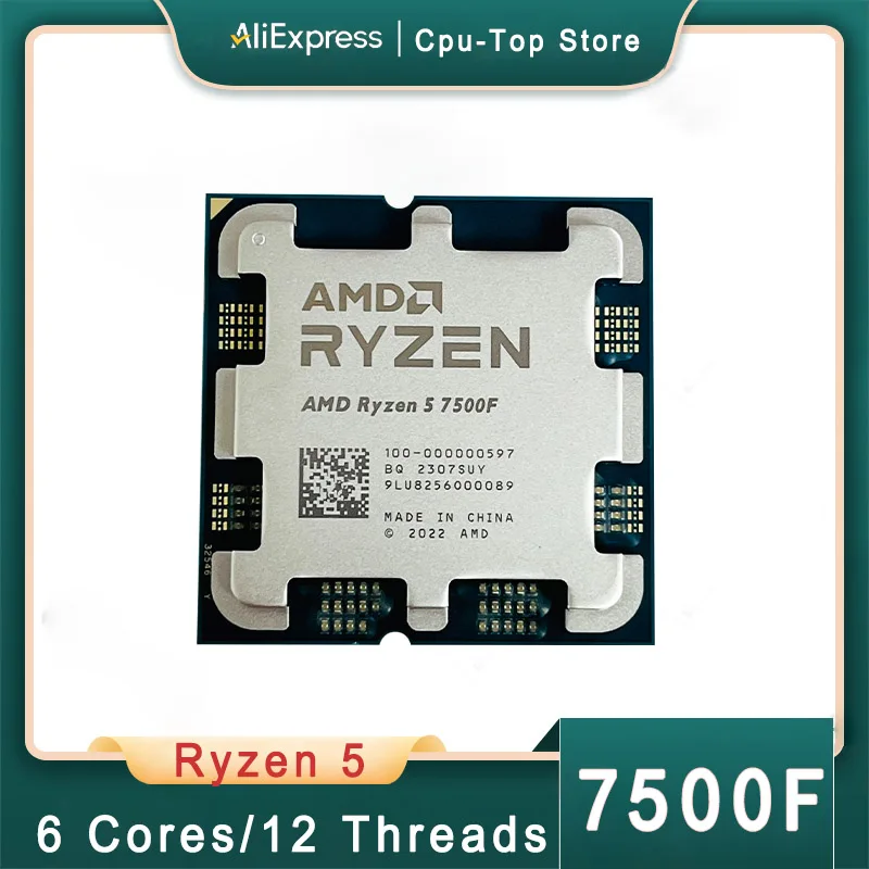 New AMD Ryzen 5 7500F R5 7500F 3.7GHz 6C/12T CPU desktop
