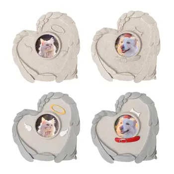 애완동물 기념석, 개 묘비 마커, 강아지 새끼 고양이 묘비, 고양이 비석, 파티오 야외 뒤뜰 정원용 애완동물 묘석