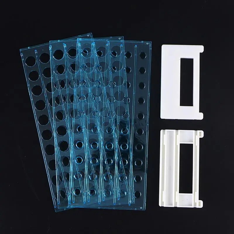 13/18mm 50 Holes Storage Plate Organic Glass PMMA Laboratory Centrifuge Tube Rack Holder Test Tube Rack Centrifuge Stand centrifuge tube
