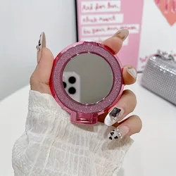 Sparkling Rotating Magnetic Phone Ring Grip with Mirror Finish (1)
