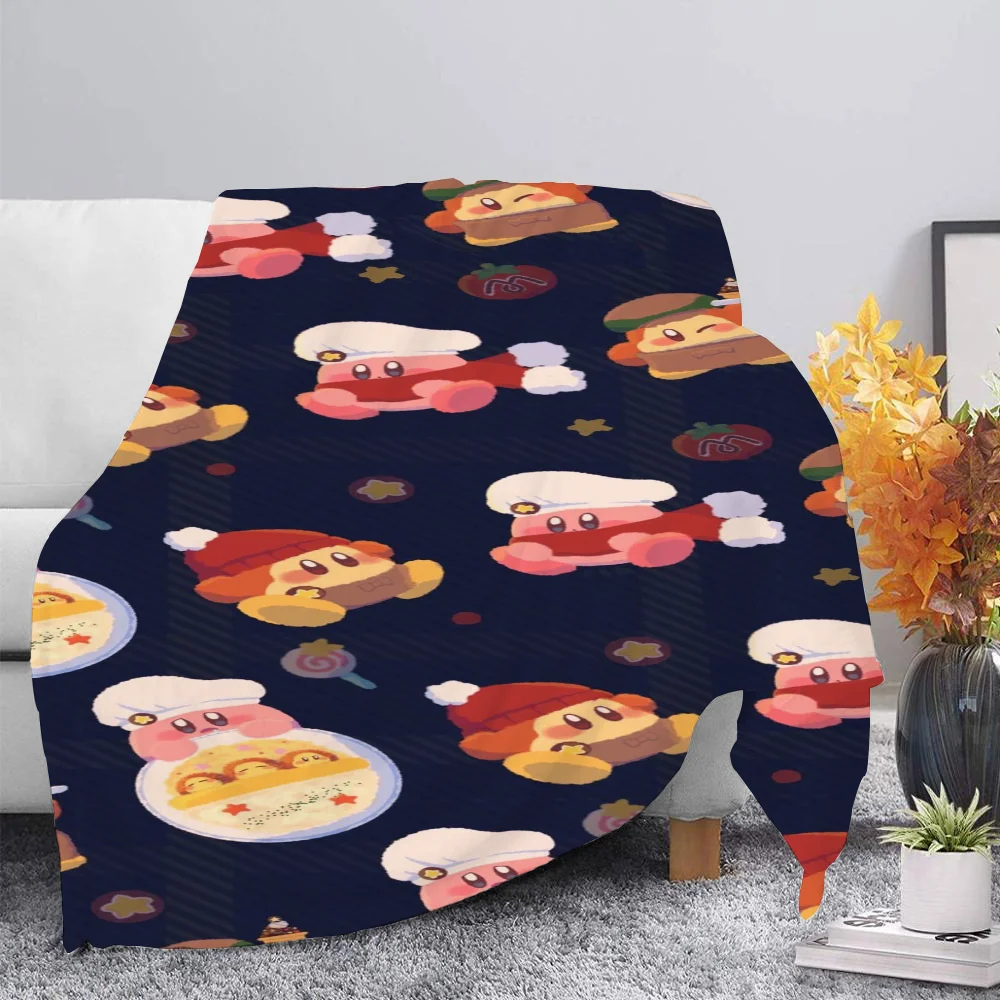 K-Kirby the Star Warrior-S Halloween Throw Blankets and Bedspreads Throw Blanket for Sofa Double Bed Blankets & Throws Cobija 2