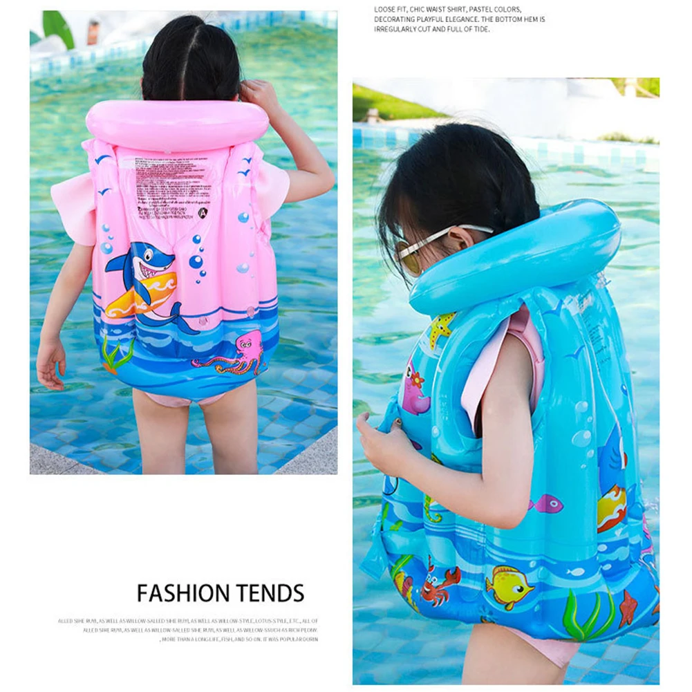 Children Life Jacket Inflatable Kids Swim Vest inflatable swim vest baby float Infant Buoyancy Vest Baby Swimsuit For Water Sport Swim Training Pool Accessories
