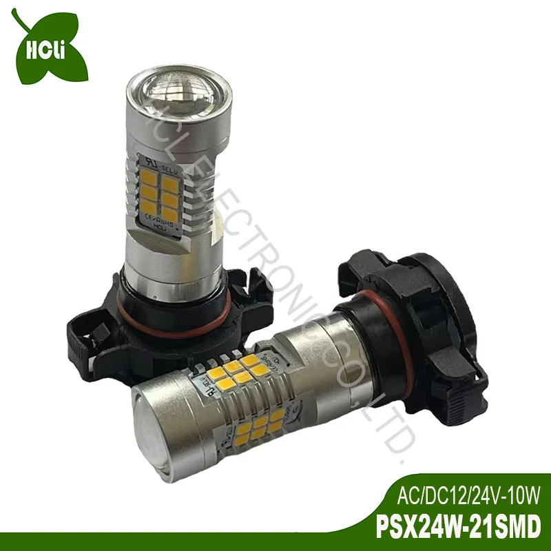 High quality AC/DC12/24V 10W PSX24W Led Auto FR Fog Lamp,12V 24V Car Hi-Lo Beam Bulb,Rear Reversing Light free shipping 10pc/lot