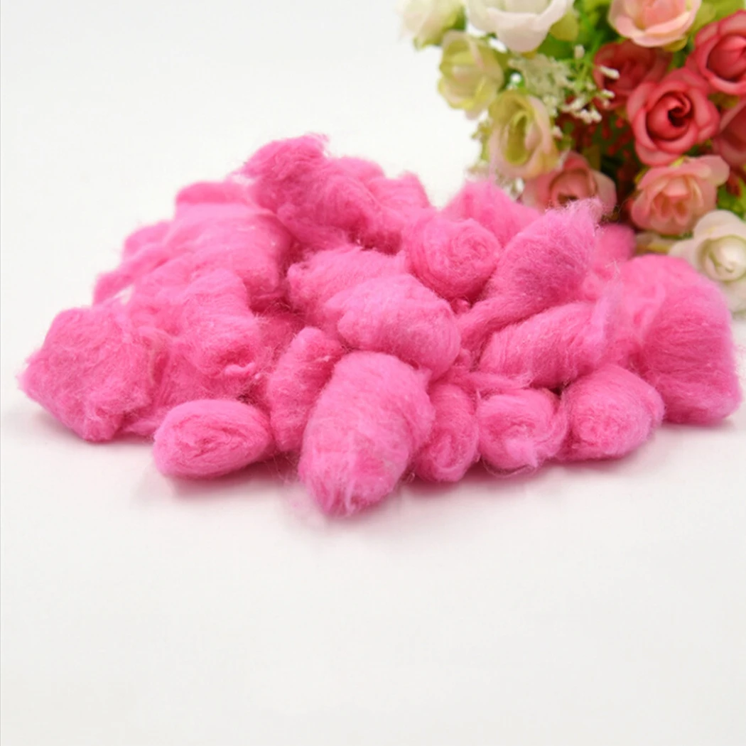 100Pcs Colorful Cotton Balls Small Animals Toys For Hamster Rat Mouse  Nesting Material Winter Keep Warm House Filler Supply