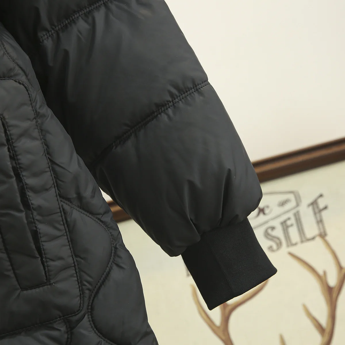 XXXXXL Fashion Plus Size Women's Parkas Winter Korean Warm And Simple stand-up Collar mid-length Padded Jacket 8286