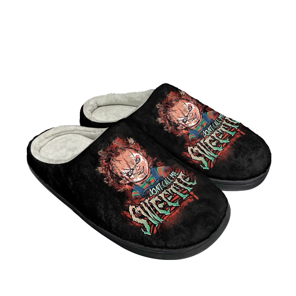 

Hot Chucky Latest Fashion Cotton Custom Slippers Mens Womens Sandals Plush Casual Keep Warm Shoes Thermal Comfortable Slipper