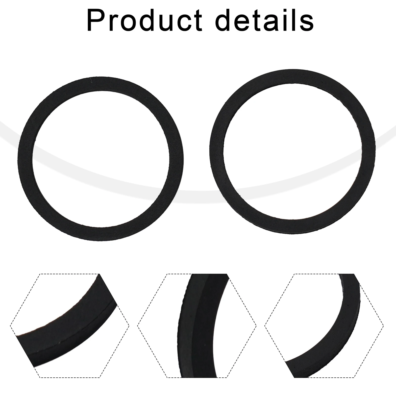 

Brand New Sealing Ring Hydraulic Brake PE Material Parts Wear Resistance 2 Pcs Bike Black Corrosion Resistance