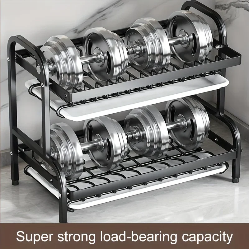 2 Layers Space Saving Dish Drying Rack Countertop Household Large Capacity Dish Storage Holder Kitchen Organizers And Storage 2