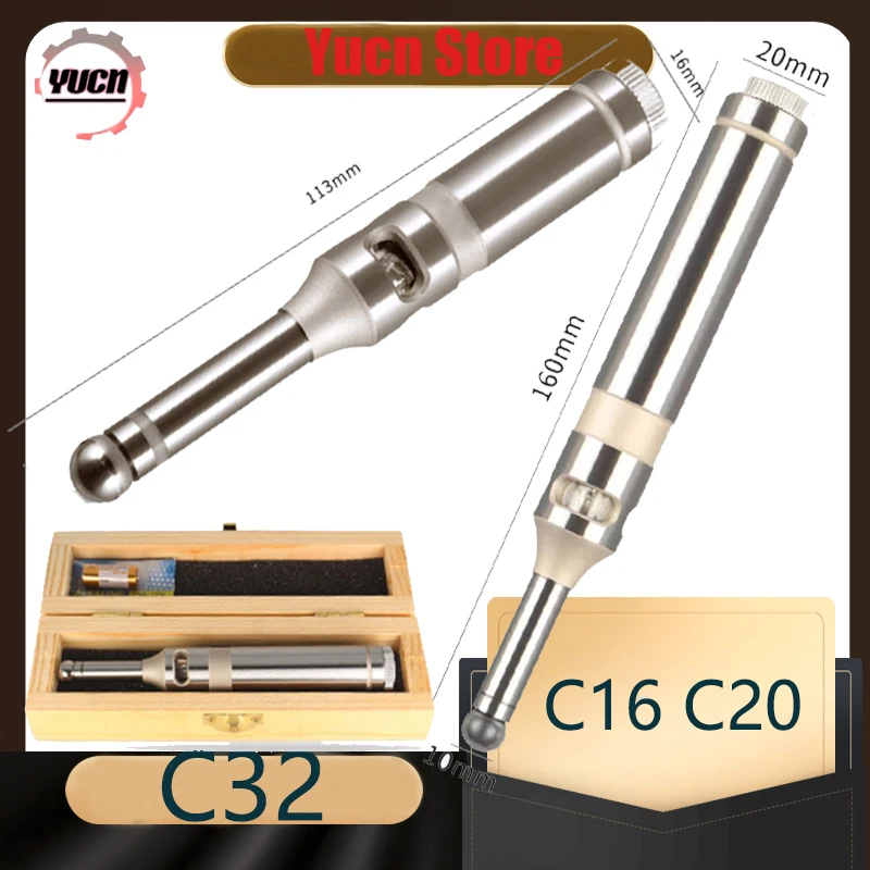 

C16 C20 C32 Photoelectric edge Center Finder Touch Point Sensor CNC Machine Precision LED Sound Optical Edge Finder Touch Point