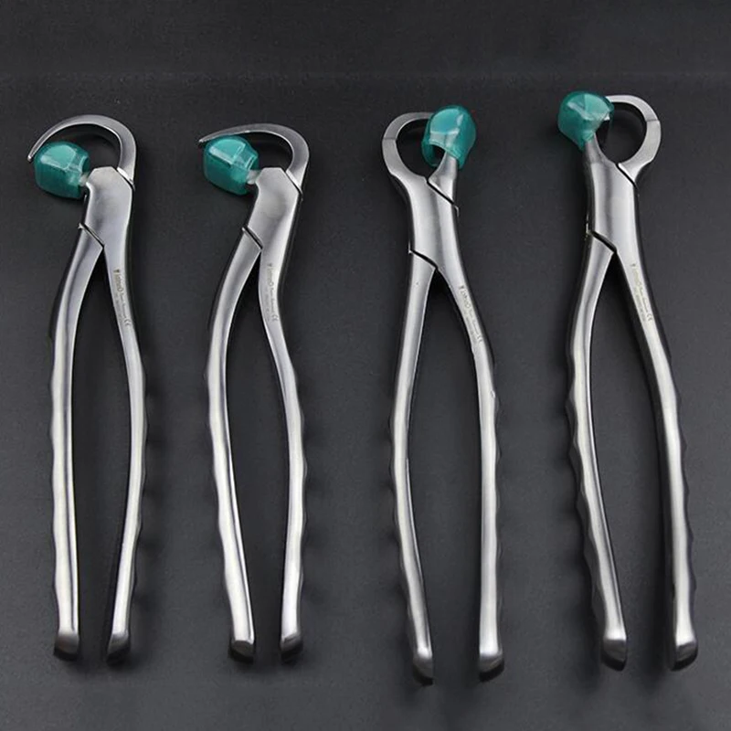 4 pcs Dental Teeth Extraction Forceps Set Germany stainless steel Adult