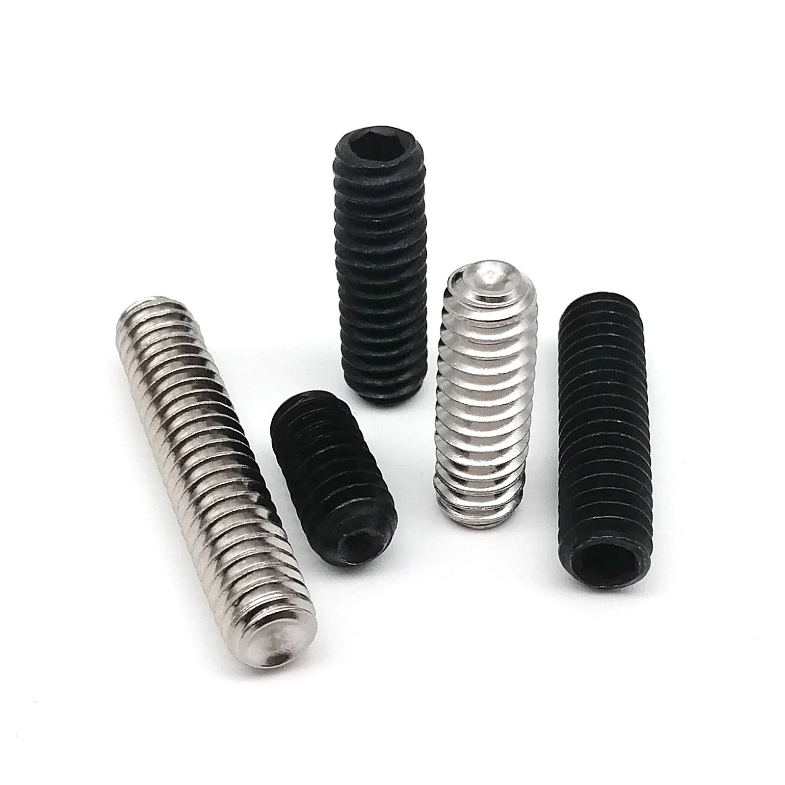 10pcs UNC 10 24 1 4 20 US Coarse Thread 304 Stainless Steel Black Steel 10pcs-unc-10-24-1-4-20-us-coarse-thread-304-stainless-steel-black-steel