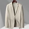 Summer Thin Suit Mens Coat Single Leisure High-grade Sense of Light Luxury Small Suit Jacket Single West Sun-protective Clothing 2