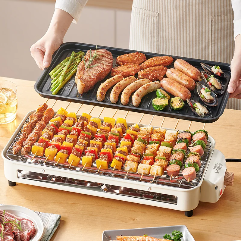 Electric Grill Home Kitchen Smokeless Barbecue Pan Stove Roaster Grill Multifunctional гриль электрический Parrilla Electrica electric griddle,rotisserie grill