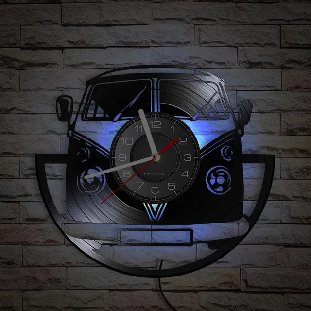 Horloge murale personnalisée en vinyle pour camping-Car