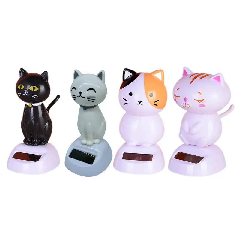 

Car Solar Powered Cat Universel Dashboard Dancer Figurines Auto Interior Shaking Doll Ornament Car Dashboard Decoration