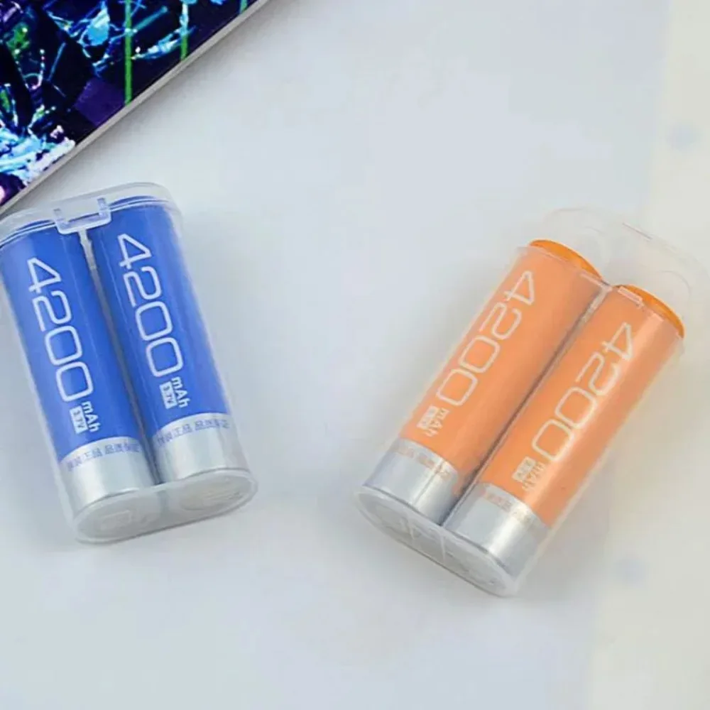 1PC 18650 배터리 휴대용 방수 투명 홀더 보관 상자 2개 섹션 18650용 투명 플라스틱 안전 케이스 도매